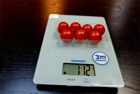 Tavita din plastic transparent pentru prajituri M4414
