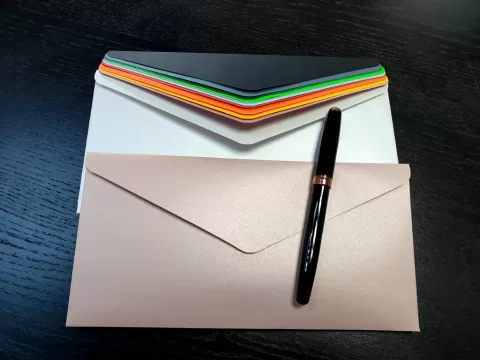 Plicuri colorate din carton sau catifea M664