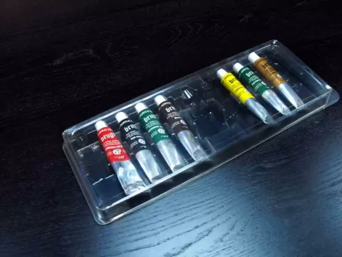 Blistere transparente din plastic pentru tuburi acrilice M4084