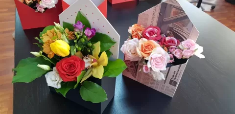 Cutii de lux in forma de plic pentru aranjamente florale (model 6069-6073)